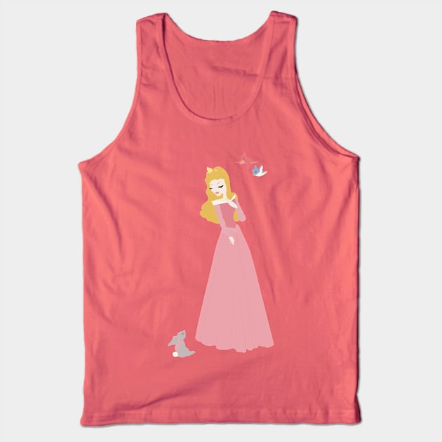 Princess Three Pink Tank Top by littlemoondance